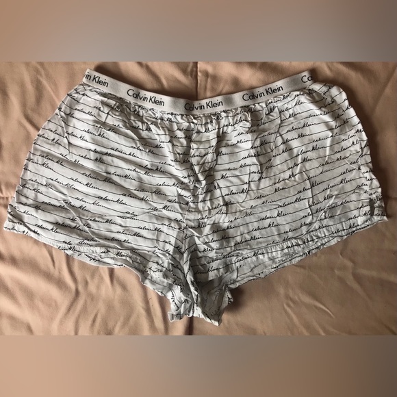 *2/$16* Calvin Klein Sleepwear Black & White Cheeky Boyfriend Brief Shorts - S - Picture 5 of 5